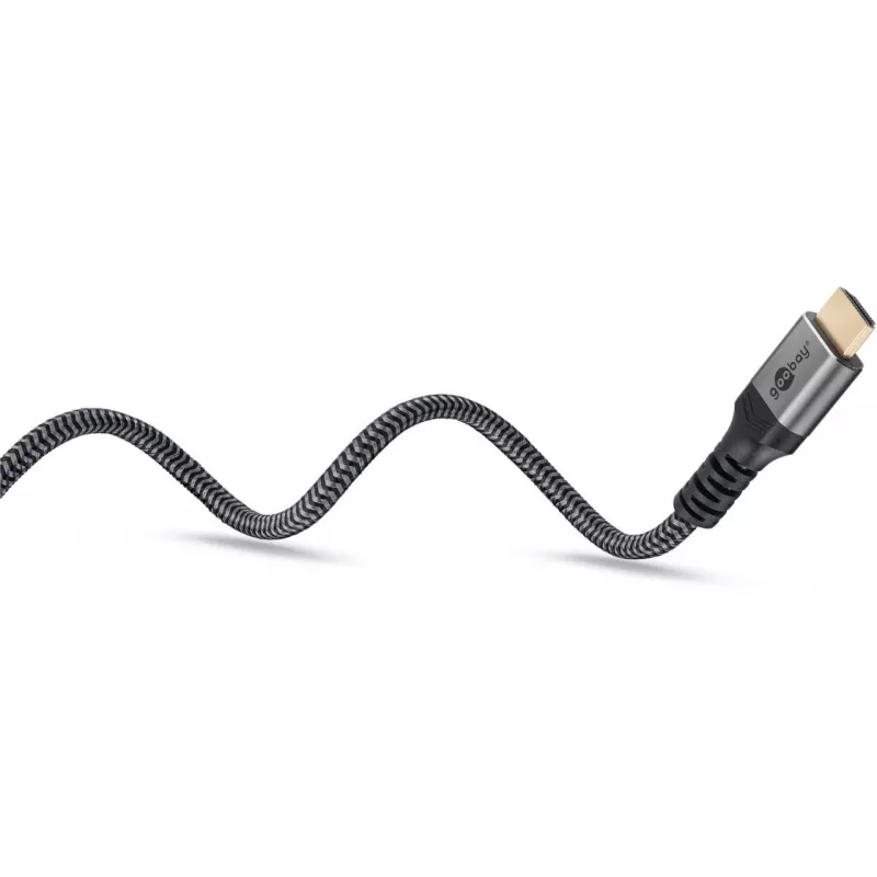 Goobay 65263 HDMI-Kabel 5 m HDMI Typ A (Standard) Grau (65263)