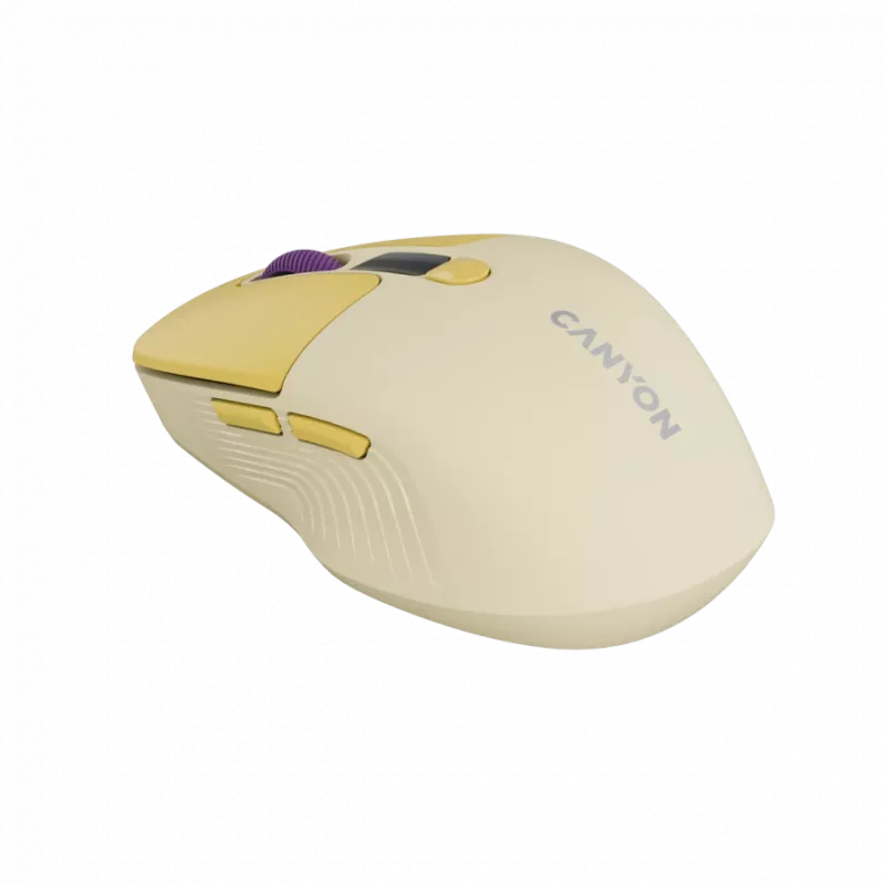Canyon MW-26 – 2in1 kabellose optische Maus Bluetooth / 2,4 GHz – leise – 6 Tasten – 800/1200