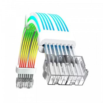 Gamemax PSU-Verlängerungskabel VGA/CPU 2x8PIN-W, Weiß