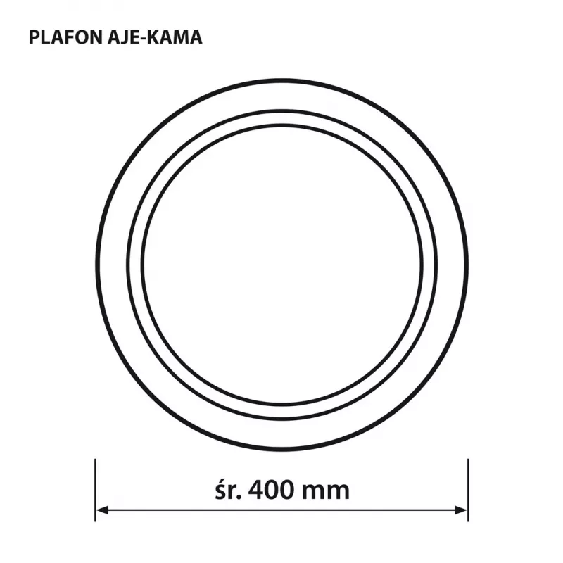 LED-Deckenleuchte ActiveJet AJE-KAMA 24W rund 4000K 2580 lm IP20 40 cm