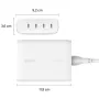 Belkin BoostCharge Pro 200 W 4-Port USB-C GaN Wandladegerät, Weiß (WCH015VFWH)