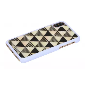 iKins Pyramid Hülle für iPhone XS/X, Weiß, K1623H