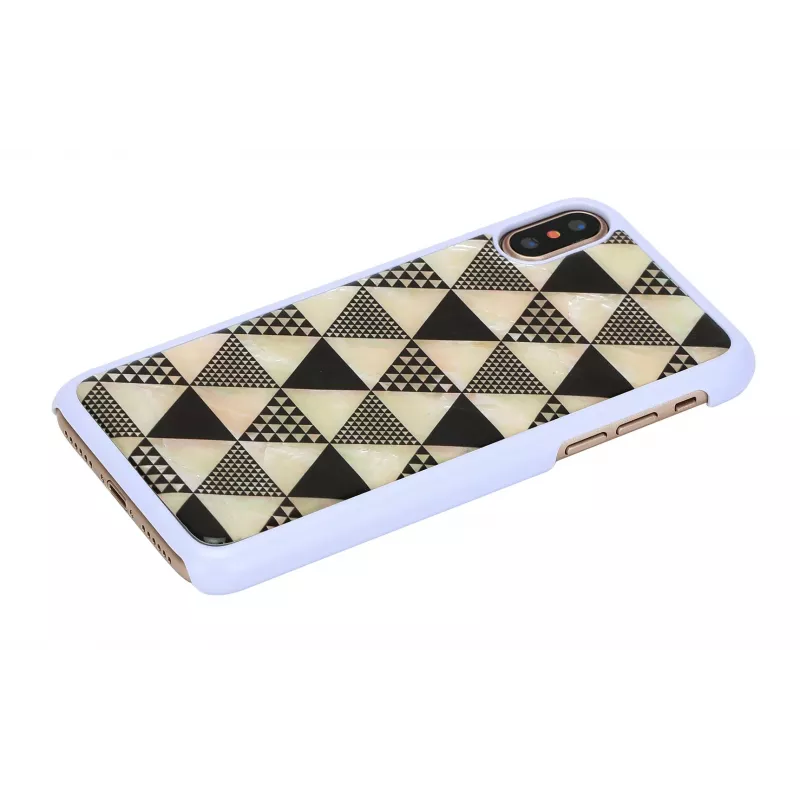 iKins Pyramid Hülle für iPhone XS/X, Weiß, K1623H