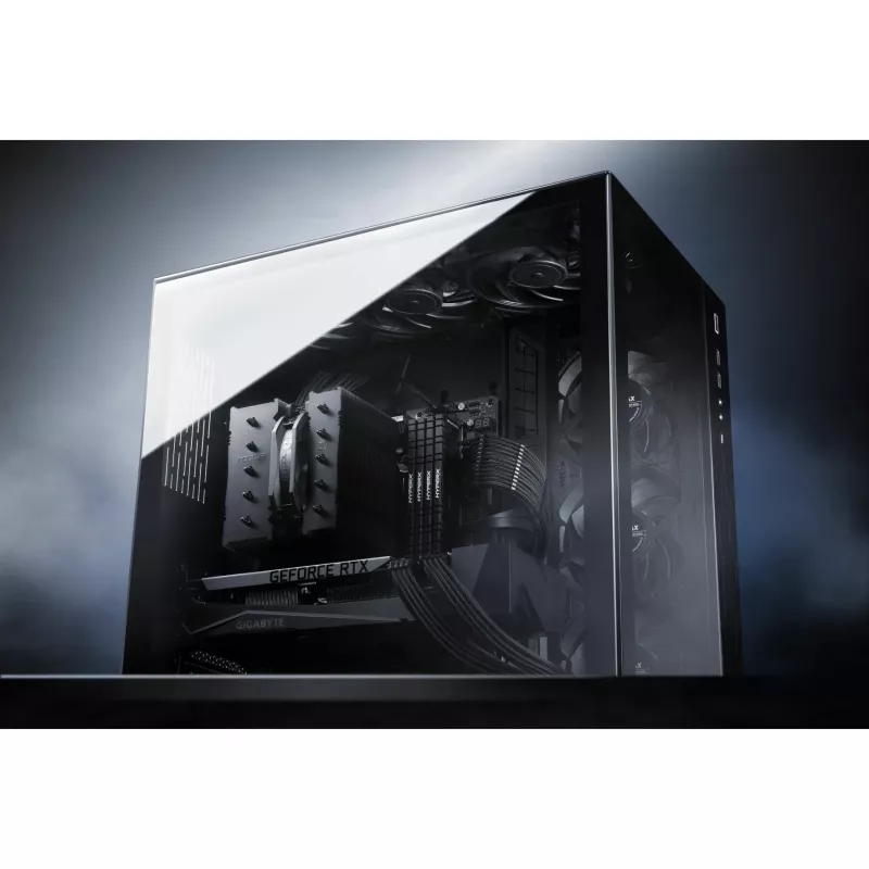 Noctua NH-D12L chromax.black CPU-Luftkühler, 120 mm, Aluminium, schwarz, 450–2000 RPM, 22,6 dBA