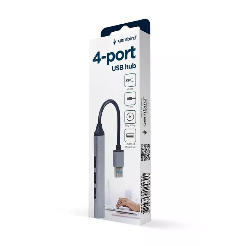 USB 3.0 Schnittstellen-Hub GEMBIRD UHB-U3P1U2P3-02 — 4 Ports