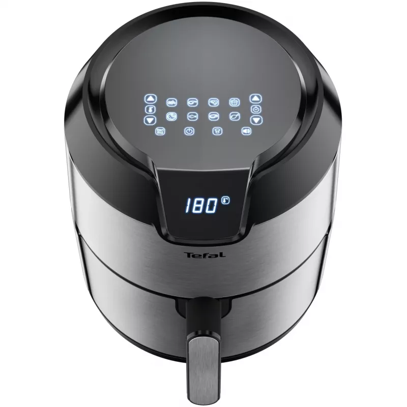 Tefal Easy Fry EY401D Single 4,2 L Stand-alone 1500 W Heißluftfritteuse Schwarz, Edelstahl