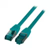 EFB-Elektronik RJ45 Patchkabel Cat.6A S/FTP LSZH Grün 0,15m