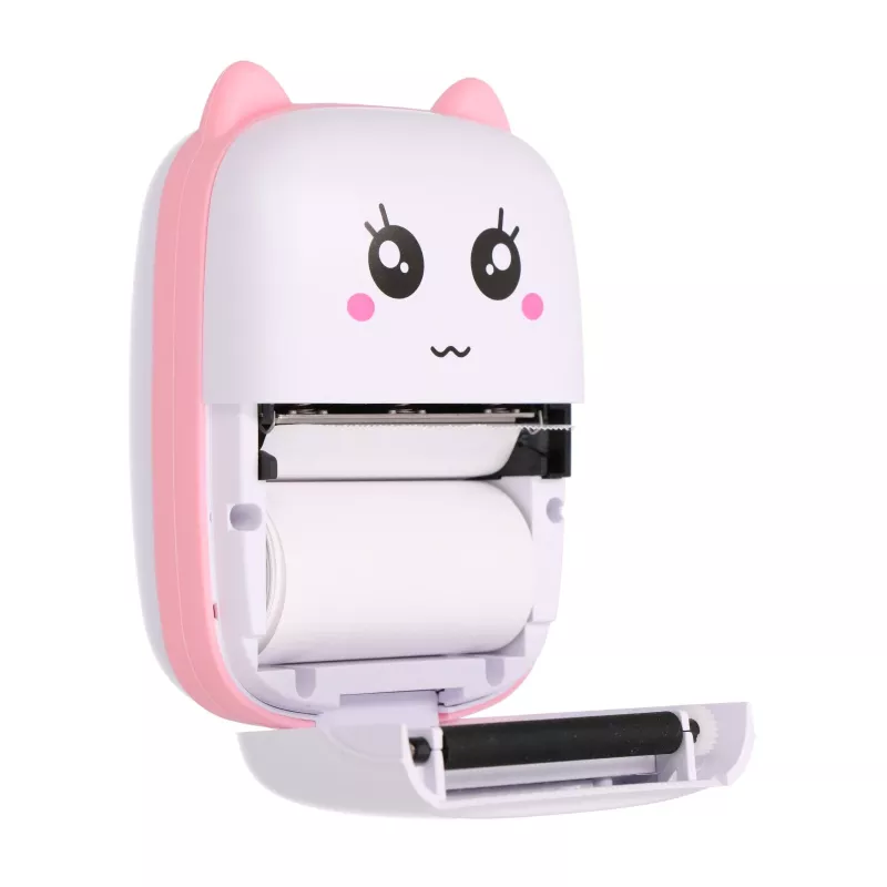 Thermo-Kassenbondrucker Extralink EPP-001 Pink mit 5 Rollen Blanko-Thermopapier