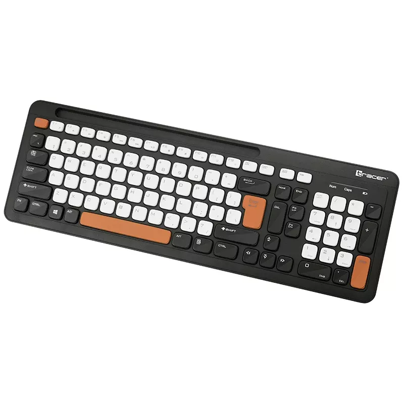 Tracer Greg RF kabellose Tastatur, 2,4 GHz, Standardgröße, Schwarz