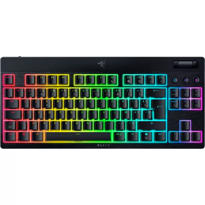 BlackWidow V4 Low-Profile TKL HyperSpeed, Gaming-Tastatur Schwarz, DE-Layout, Razer Low-Profile Orange