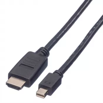 Mini DisplayPort-Kabel VALUE Mini DP-HDTV M/M 2 m