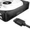 Corsair CO-9051001-WW iCUE LINK QX120 RGB Gehäuselüfter, 120 mm, PWM, mit Temperatursensor, schwarz