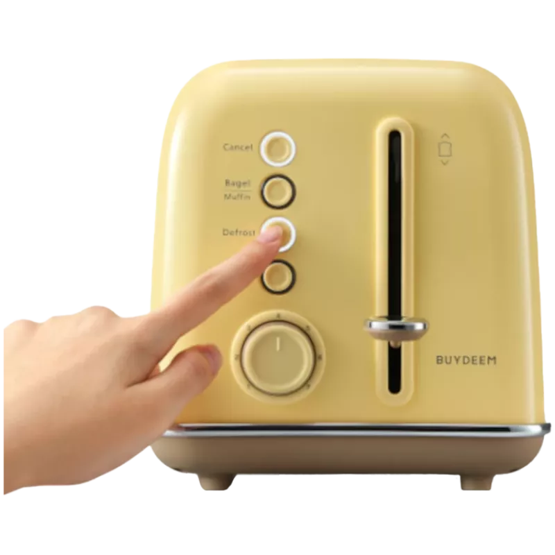 BUYDEEM 2-Scheiben-Toaster, Modell DT620E, Farbe Mellow Yellow, EU