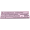 Wireless Tastatur CANYON HKB-W01 — kompaktes pinkfarbenes Layout, UK/US-Tastenkappen