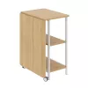 Maclean Loft-Klappschreibtisch, Maße: 107 x 45 x 75 cm, max. 150 kg, mit Arbeitsplatte, helles Buche-Dekor, MC-411 W