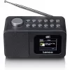 Lenco CR-625BK DAB+/FM Radiowecker mit Bluetooth und kabellosem Laden, schwarz