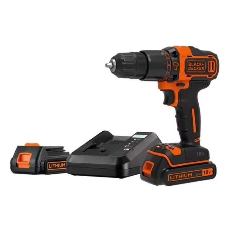 Black & Decker BDCHD18K1B2-QW Bohrmaschine 1400 U/min