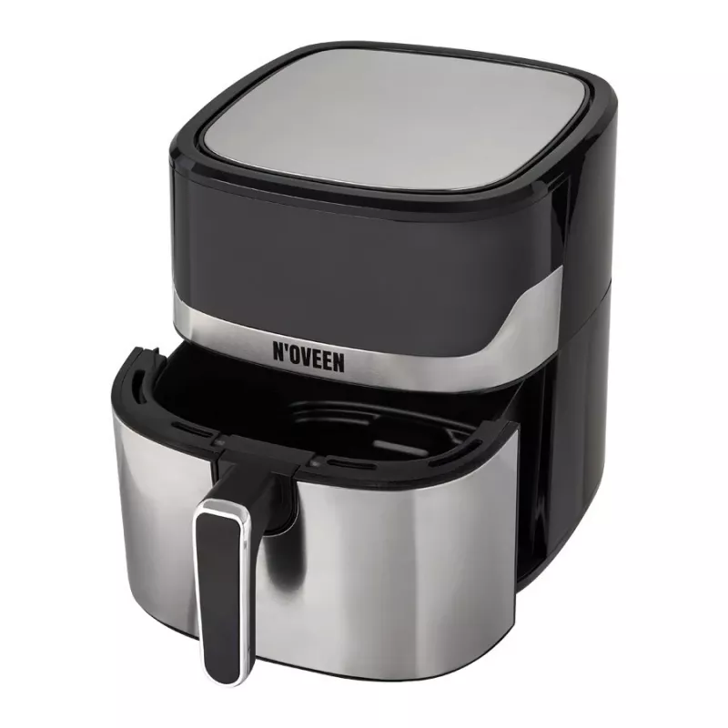 Heißluftfritteuse NOVEEN AF550 — 6,5 l Fassungsvermögen, 1600 W, bis zu 200°C, 8 Programme