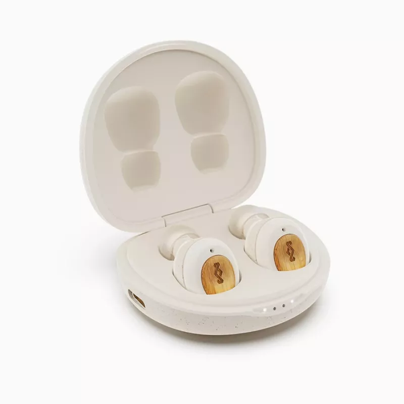 Marley True Wireless Earbuds Champion mit integriertem Mikrofon Bluetooth Cream