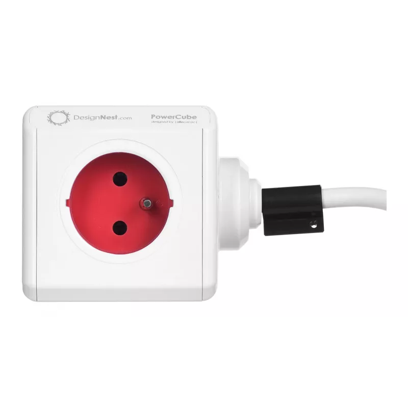 Allocacoc 2304/FREXPC Steckdosenleiste 3 m 5 AC-Steckdosen Innen Rot, Weiß