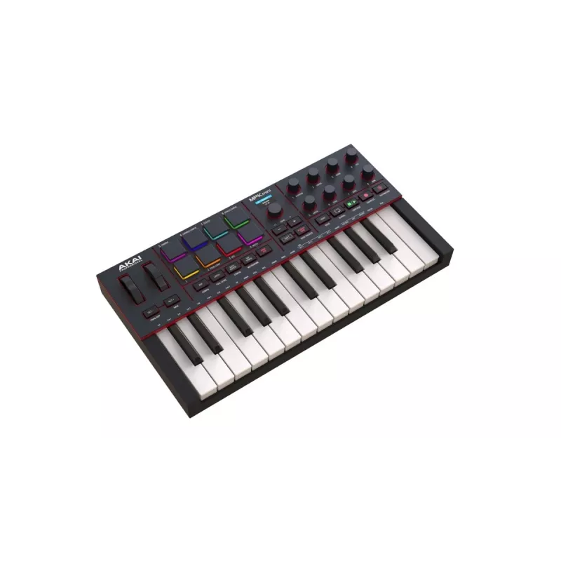 AKAI MPK Mini MK4 MIDI-Controller-Keyboard, schwarz