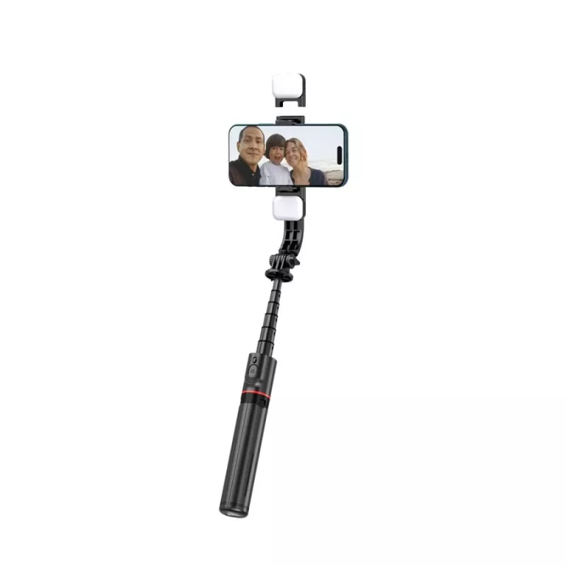 Tech-Protect L05S Selfie-Stick-Stativ LED-Leuchte Bluetooth-Fernbedienung