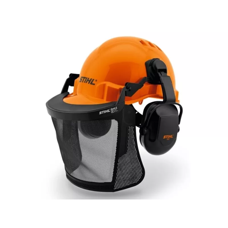 Stihl Basic Helmset mit Forsthelm, Gesichtsschutz und Gehörschutz (00008880810)