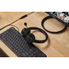 Acer AHW154 GP.HDS11.02D kabelgebundenes Office-Headset, Stereo, Klinkenanschluss, integriertes flexibles Mikrofon, schwarz