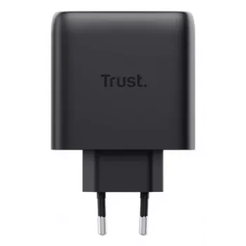 Ladegerät Trust Maxo 65W 2-Port USB-C GaN Ladegerät Schnellladen Schwarz