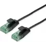 ROLINE RM UTP Patchkabel Kat6A/Kl.EA schlank Schwarz 0.3m - UTP (21.45.3451)