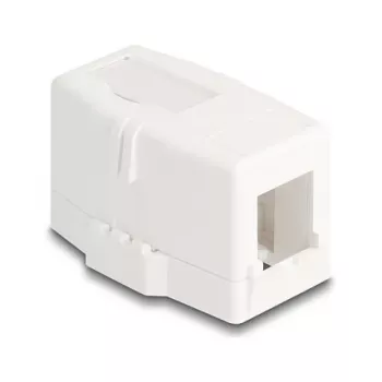 Delock 85841 Keystone Leergehäuse, 1 Port, Magnetfuß, Weiß