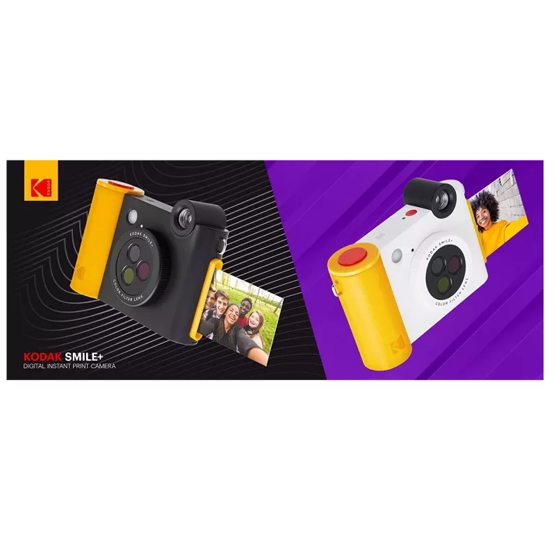 Sofortbildkamera Kodak SMILE+ 2x3 Schwarz — tragbare Sofortbildkamera mit 2×3-Abzügen