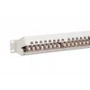 DIGITUS DN-91624S 24-Port Cat6 geschirmtes Patchpanel, 1 HE 19 Zoll, Grau
