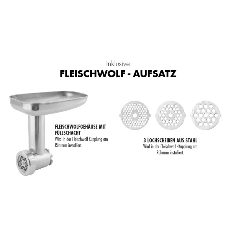 Gastroback 42827 Design Advanced Digital Küchenmaschine, 600 W, 5 l