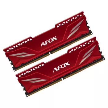 Desktop DDR4 RAM AFOX 2×16GB 3200MHz CL16 1,35V Unbuffered XMP2 Rot