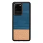 Schutzhülle für Smartphone Man and Wood Galaxy S20 Ultra Denim Schwarz