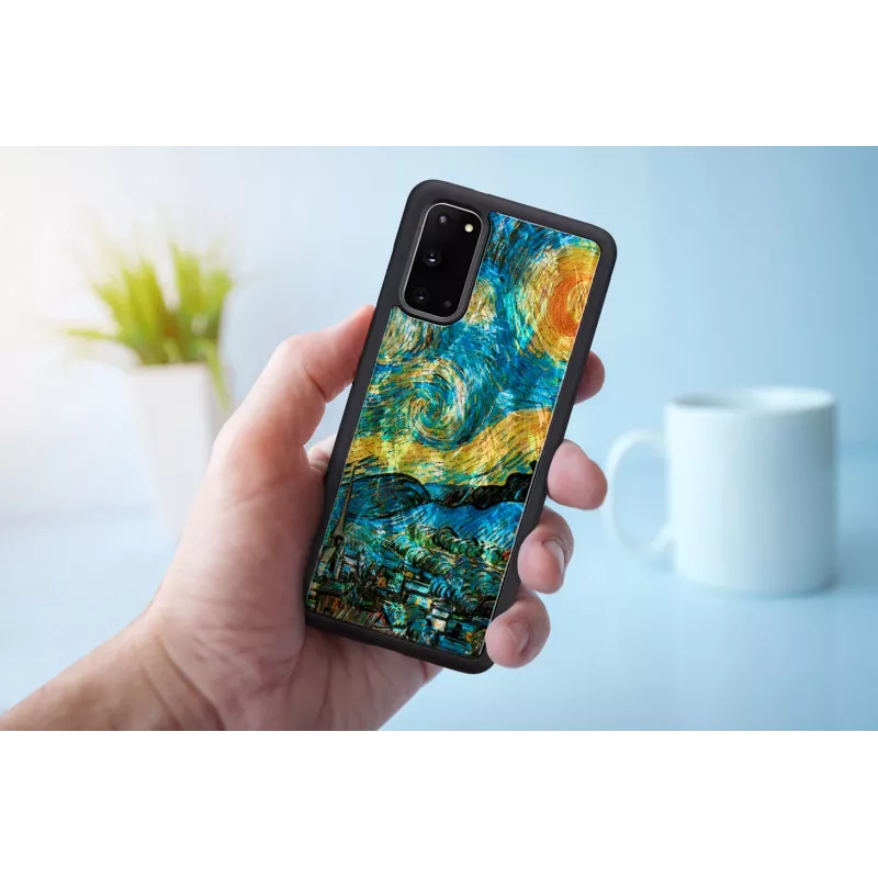 Schutzhülle iKins für Samsung Galaxy S20 – schwarzes Sternennacht-Design