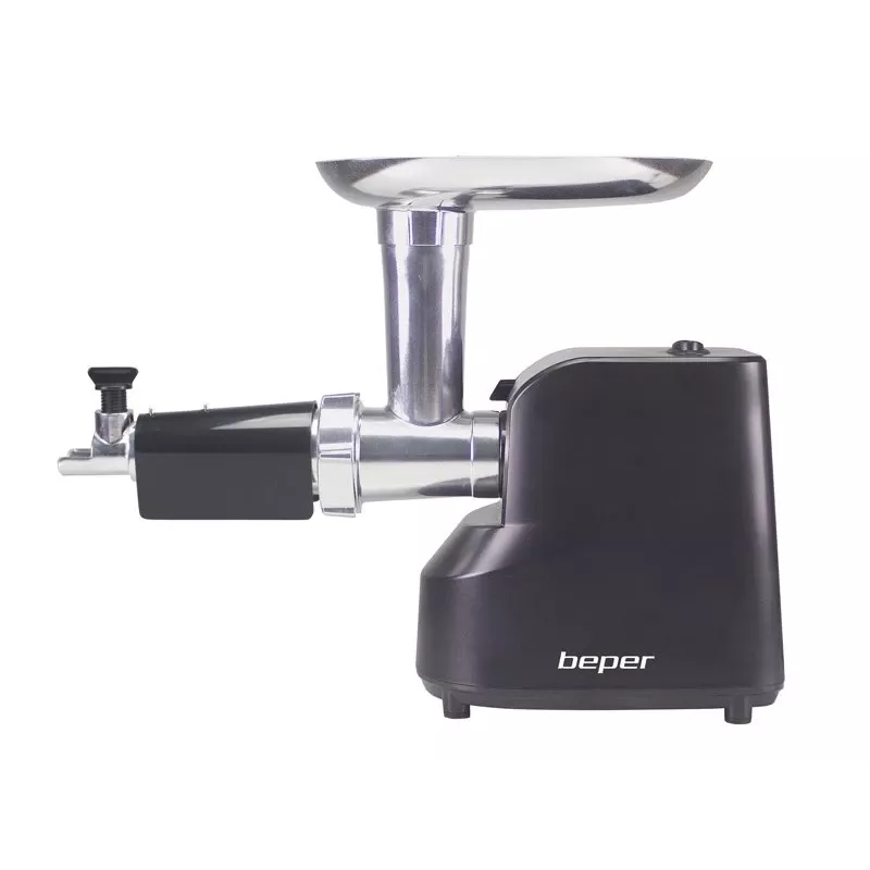Beper P102ROB200 elektrischer Fleischwolf mit Tomatenpresse, 1200 W, Schwarz