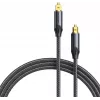 Vention optisches Audiokabel, umflochten, 10 m, SCHWARZ