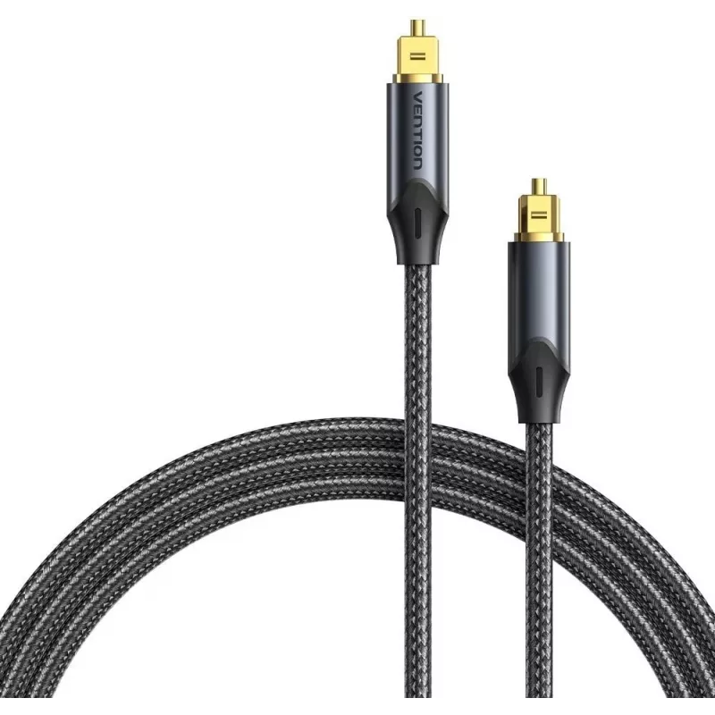 Vention optisches Audiokabel, umflochten, 10 m, SCHWARZ