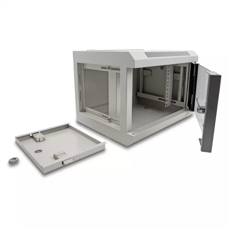 Wandmontierter Schrank DeLOCK 10 Zoll Netzwerkschrank 4U grau