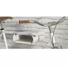 Maclean MC-466 Fahrrad-Wandhalterung mit Ablage, max. 25 kg, weiß