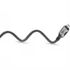 Ethernet-Kabel USB-C 3.2 Gen2 Stecker > RJ-45 Stecker, LAN-Adapter schwarz/Silber, 1,5 Meter, geflochtene Textilummantelung