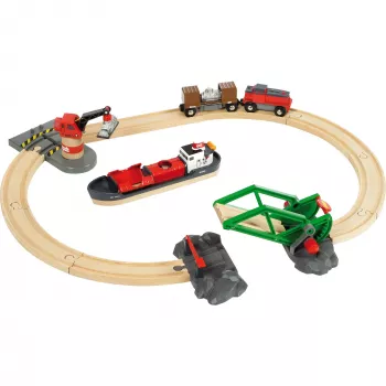 Welt Container Hafen Set, Bahn