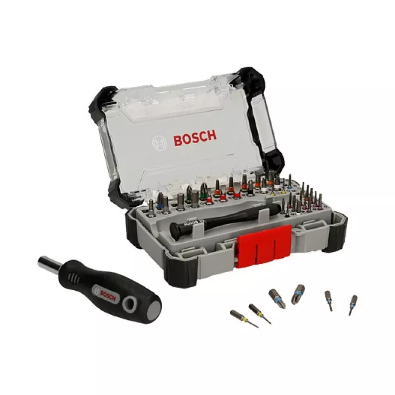 Bosch 2 607 002 836 Präzisions- und Standard-Bit-Set, 42 Stk.