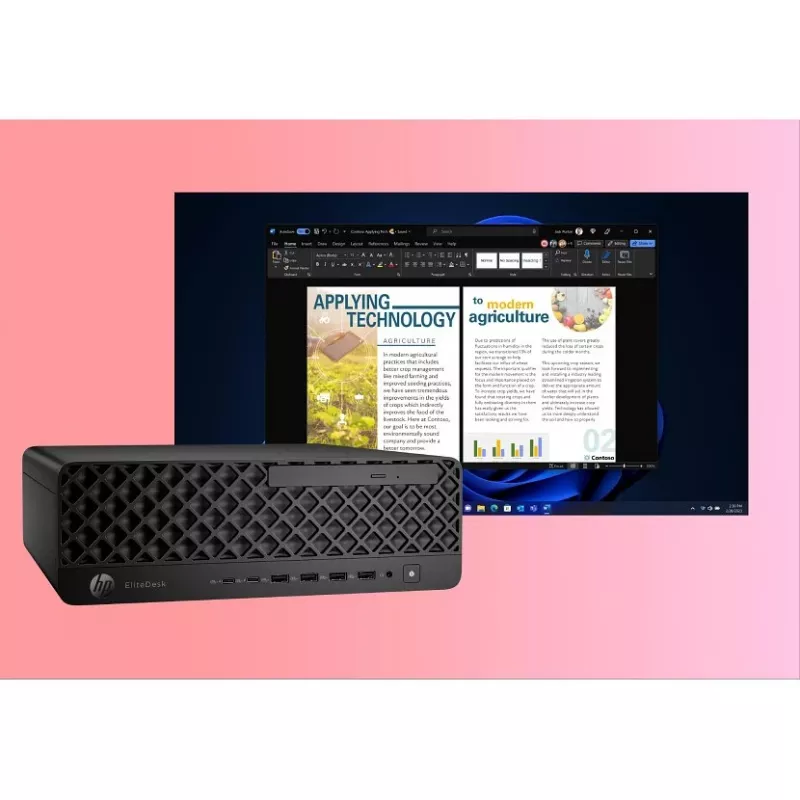 HP EliteDesk 8 SFF G1i AI 99M78ET Desktop-PC, Intel Core Ultra 7 265, 32 GB RAM, 512 GB NVMe SSD, NVIDIA RTX A400 4 GB, Wi-Fi 6E, Windows 11 Pro, Schwarz