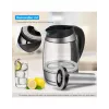 Forme FKG-448 Glas-Wasserkocher, 1,8 l, 2200 W, Temperaturregelung, Grau