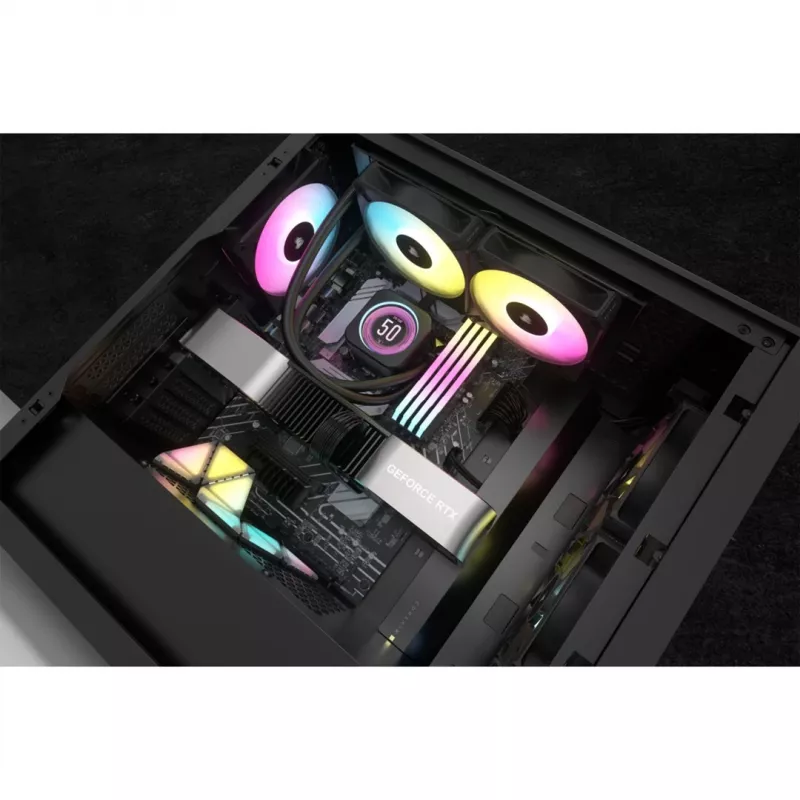 Corsair CW-9060074-WW Computer-Kühlsystem Prozessor All-in-One-Flüssigkeitskühler 12 cm Schwarz 1 Stück