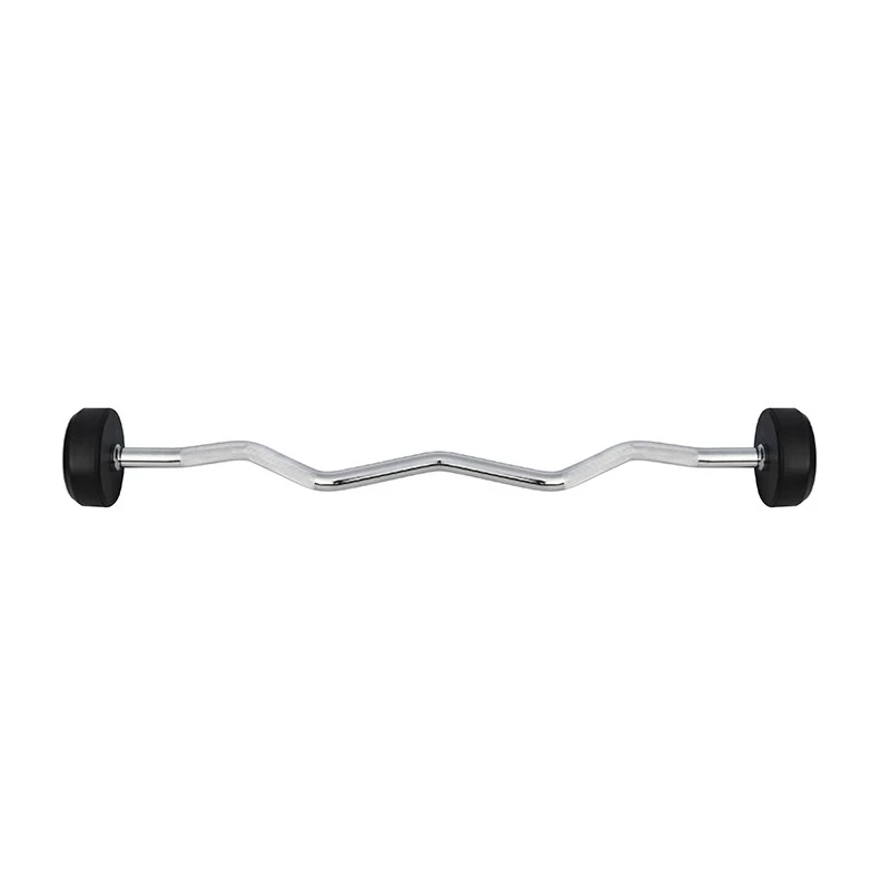 HMS GSL15 feste Hantel / gummierte gebrochene Stange 15 kg