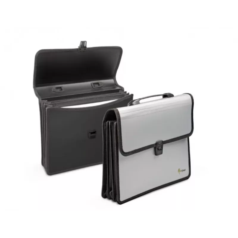 Handtasche Forpus, A4, 3 Fächer, Kunststoff, schwarz 0822-015